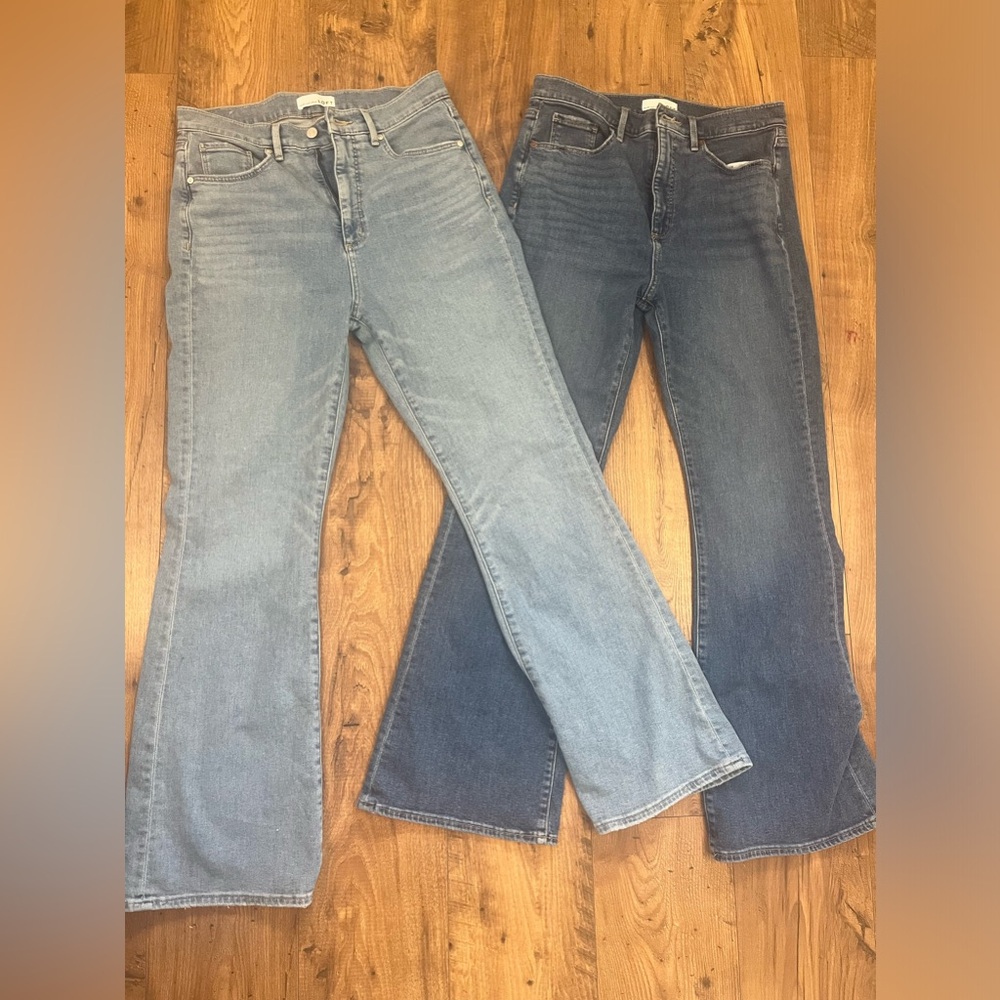 Loft women’s high rise flare jeans x2